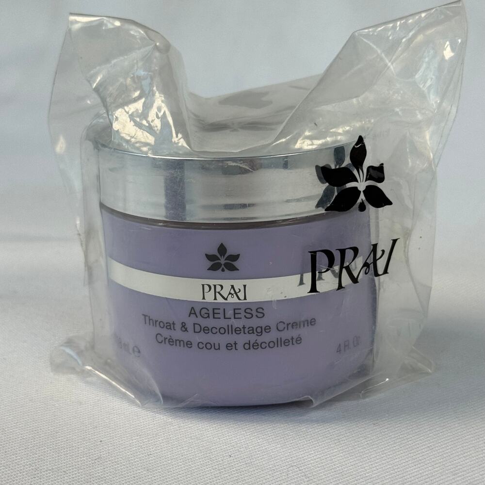 NEW PRAI Ageless Throat & Decolletage Creme 4 Oz Neck Chest Firming Cream